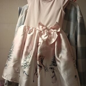 H&M Pink Formal Kids Dress with Bow